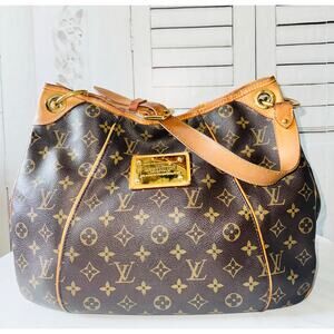 Louis Vuitton Brown and Tan Monogram Shoulder Bag